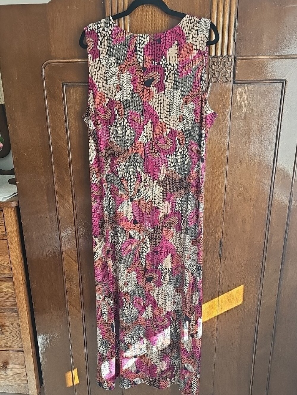 NWOT Sleeveless Floral-Print Maxi Dress - Picture 3 of 5